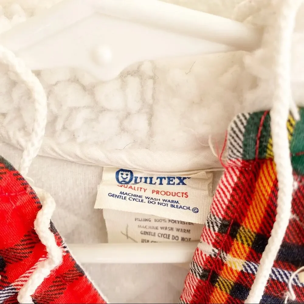Quiltex Vintage Christmas Plaid Baby Bunting Snow Sack